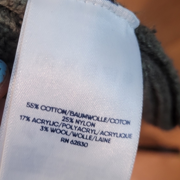 L.L.Bean Men's Olive Fisherman Cable Knit Sweater- Size L - Picture 13 of 14